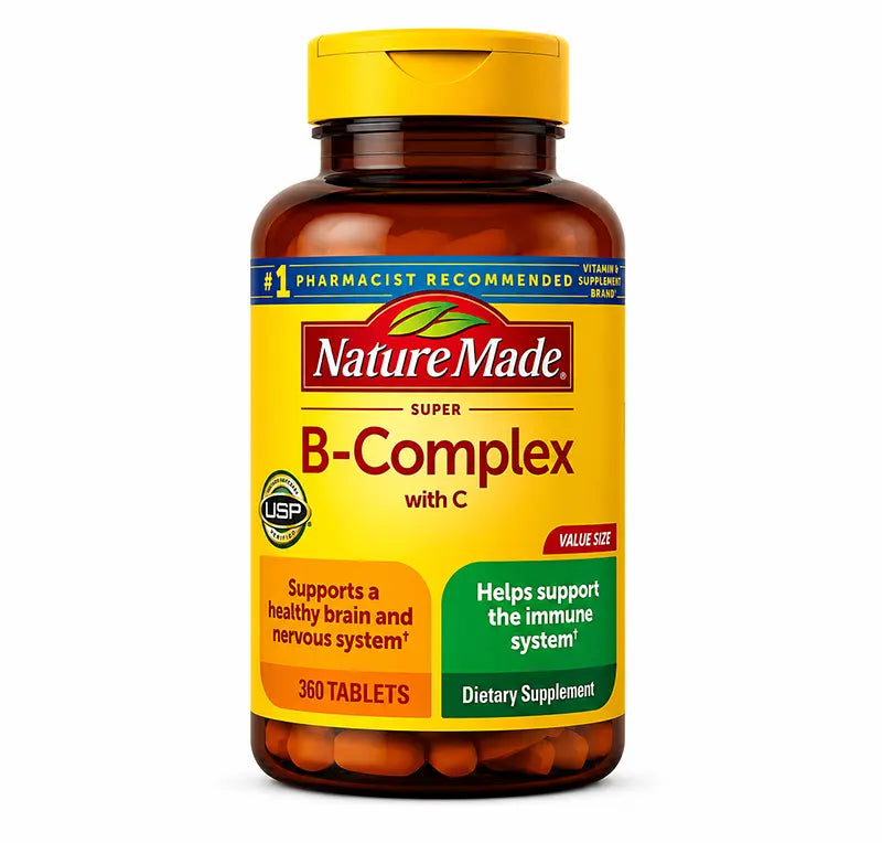 Super B-Complex con Vitamina C y Ácido Fólico