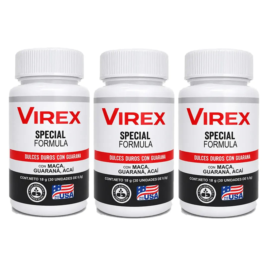 Virex Suplemento Natural x3 Frascos